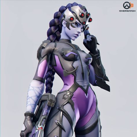 Renaud Galand (@renaudgaland) • Instagram photos and videos Window Maker, Overwatch Widowmaker, Makes Me Laugh, Overwatch 2, Arte Animal, Female Character Design, Games For Girls, 2 On, Amelie