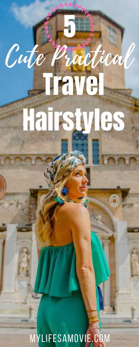 Easy, cute, and practical travel hairstyles for the ladies who like to keep their locks on lock! As a full time traveler, blogger, and influencer, I always have to have my hair somewhat nice looking, and these tricks are how I do it with minimal effort! Flight Travel, Travel Hair, Travel Hairstyles, Adventurous Women, Time Traveler, Travel Hotel, Travel Outfits, Travel Blogging, Places In The World