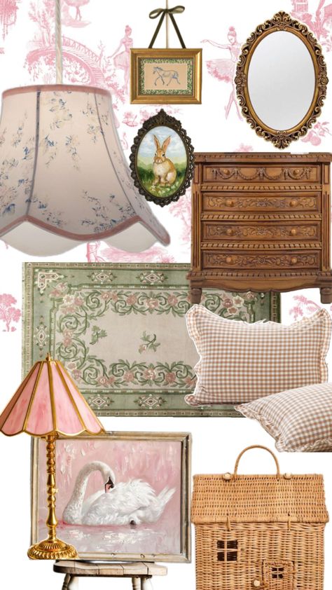 Ultra Feminine Bedroom, Love Shack Fancy Room Ideas, Little Women Bedroom Aesthetic, Blair Waldorf Room Inspiration, Pride And Prejudice Bedroom, Vintage Girly Room, Girls Vintage Bedroom, Love Shack Fancy Room, Vintage Princess Aesthetic Bedroom