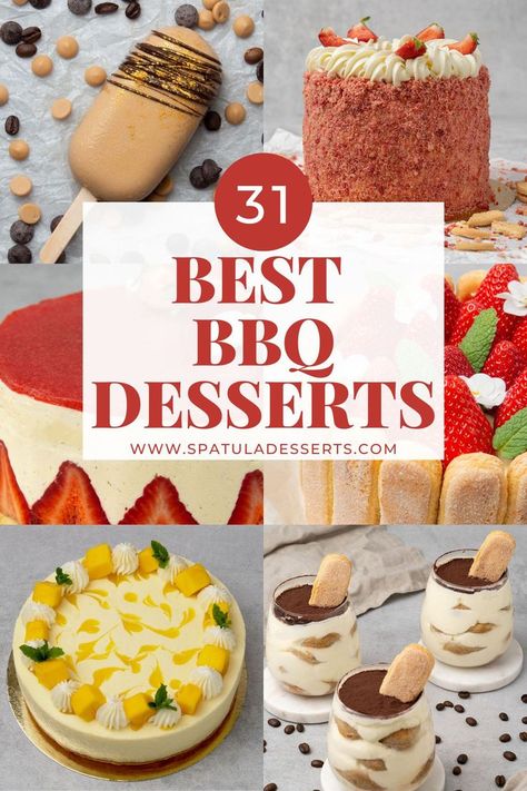 Best Desserts for a Summer BBQ Dessert Recipes For A Bbq, Bbq Party Dessert Ideas, Dessert Ideas For Cookout, Dessert For Barbeque Party, Bbq Competition Desserts, Backyard Bbq Desserts, Desserts For A Barbecue, Easy Desserts For Bbq Party, Upscale Bbq Food