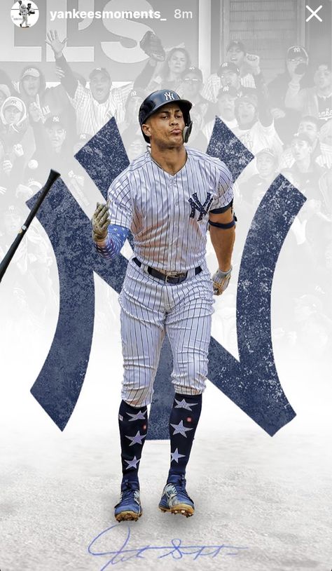 Giancarlo Stanton Wallpaper, Aaron Judge Wallpaper, Judge Wallpaper, Yankees Poster, My Yankees, Mlb Wallpaper, Iphone X Wallpaper, Baseball Ideas, Giancarlo Stanton