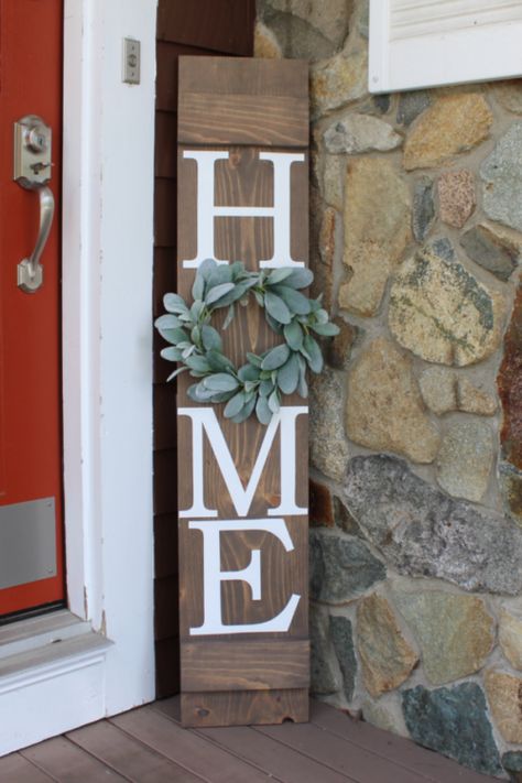 Interchangeable Wreath, Home Sign With Wreath, Farmhouse Decor Trends, Home Wood Sign, Interchangeable Sign, Cut Crafts, Home Wreath, Entry Signs, Wood Signs For Home