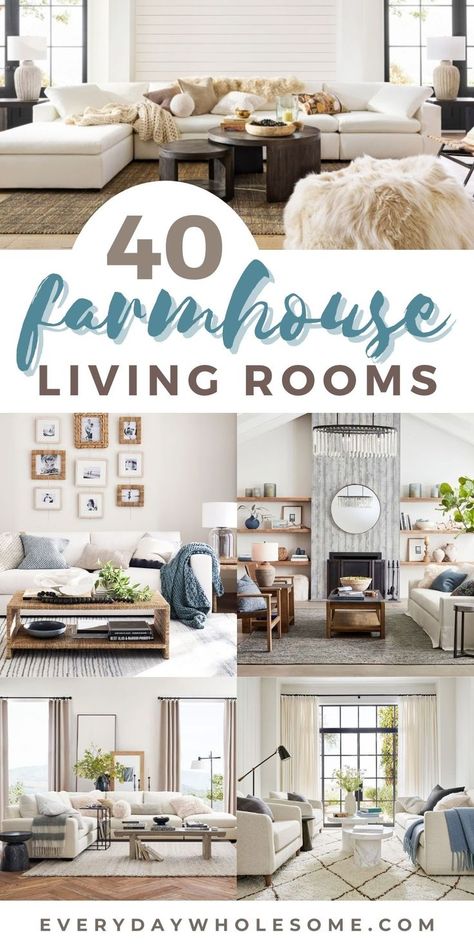 Farmhouse Living Room Colors, Farmhouse Living Rooms, Room Decor Curtains, Cozy Farmhouse Living Room, Pottery Barn Living Room, Farmhouse Family Rooms, Modern Farmhouse Living Room Decor, Farmhouse Living Room Decor, Farmhouse Living Room Furniture