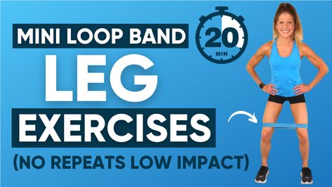 Blog - Caroline Jordan Low Impact Band Workout, Band Leg Exercises, Excersise Band Workout, Mini Band Workout, Quick Leg Workout, Mini Band Exercises, Loop Band Exercises, Resistant Band Workouts, Leg Workout With Bands