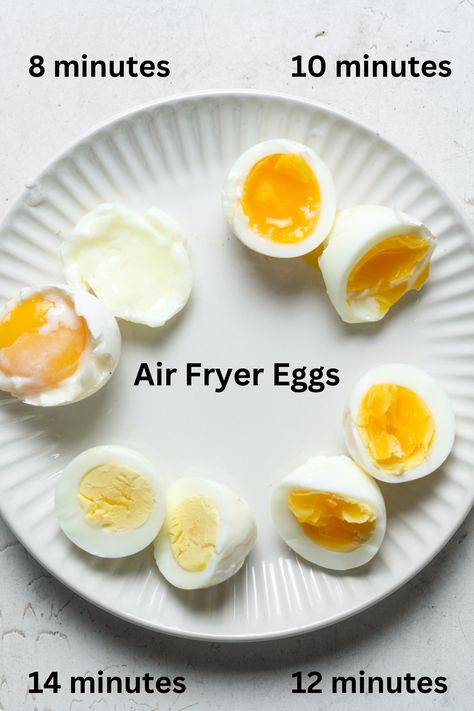 Air Fryer Eggs (Hard Boiled or Soft Boiled) Air Fryer Eggs Hard Boiled, Hard Boiled Eggs Easy, Air Fryer Eggs, Air Fryer Hard Boiled Eggs, Easy Hard Boiled Eggs, Real Food Meal Plan, Instant Pot Hard Boiled Eggs, 100 Days Of Real Food, Making Hard Boiled Eggs