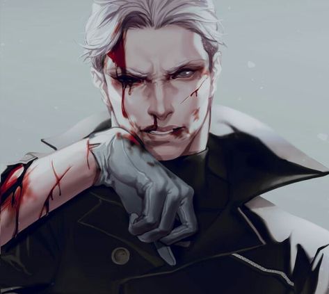 King Character Design, Fanart Male, Vampire Fanart, King Character, Male Character, Wow Art, Devil May Cry, Video Game Characters, Boy Art