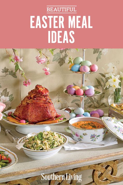 Gather your family and friends around the table for a delicious Easter dinner that serves up modern takes on classic Easter menu ideas. #eastermenuideas #easterdinner #recipes #supper #southernliving Easter Meal Ideas, Easter Menu Ideas, Traditional Easter Dinner, Easter Supper, Recipes Supper, Easter Luncheon, Cheese Spread Recipes, Compound Butter Recipe, Easter Meal