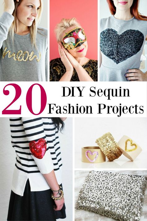 Diy Sequin Top, Sequin Crafts Diy, Sequin Clothes, Wristband Diy, Diy Sequin, Sequin Fashion, Sequins Diy, Gold Sequin Fabric, Diy Popsicle Stick Crafts