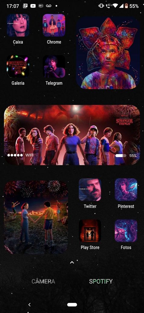 Personalização STRANGER TRINGS 2/2 | Iphone wallpaper stranger things, Stranger things aesthetic, Stranger things wallpaper Stranger Things Widget Ideas, Stranger Things Widgetsmith, Stranger Things Phone Theme, Stranger Things Homescreen, Stranger Things Phone Wallpaper, Aesthetic Stranger Things Wallpaper, Iphone Wallpaper Stranger Things, Aesthetic Stranger Things, Wallpaper Stranger Things