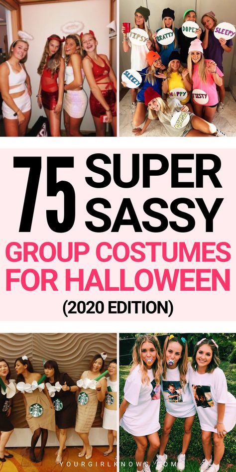 Costumes For Three People, Team Halloween Costumes, Group Halloween Costume Ideas, Best Friend Costumes, Girl Group Halloween Costumes, Diy Group Halloween Costumes, Costumes Scary, Friend Costumes