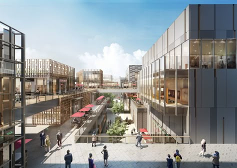 Gallery of Benoy Unveils Design for Gala Avenue Westside in Shanghai's Harbour City - 3 Chatham University, City Development, Retail Facade, Retail Architecture, Street Mall, Building Images, Commercial Complex, Commercial Street, Mall Design