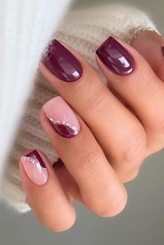 Elegant Nail Art, Manicure Nail Designs, Fancy Nails Designs, Simple Gel Nails, Work Nails, Makijaż Smokey Eye, Cute Gel Nails, Pretty Nail Art, Nail Designs Glitter