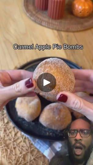 281K views · 62K reactions | CARAMEL APPLE PIE BOMBS ���🍏🍎😍😮‍💨
Original: @tastewithnicki 
.
.
.
.
 #instagramreels #reels #instagram #instagood #trending #reelsinstagram #explorepage #explore #viral #love #reelitfeelit #instareels #instadaily #reelsvideo #follow #trendingreels #reelkarofeelkaro #insta #reel #micahstewartreacts #viralreels #photography #tiktok #like #likeforlikes #followforfollowback #reelsindia #fyp #fashion #foryou | Micah Apple Treats, Apple Dishes, Caramel Apple Pie, Apple Pie Filling, Biscuit Dough, Soft Caramel, Trying Something New, Candy Cakes, Bread Recipes Sweet