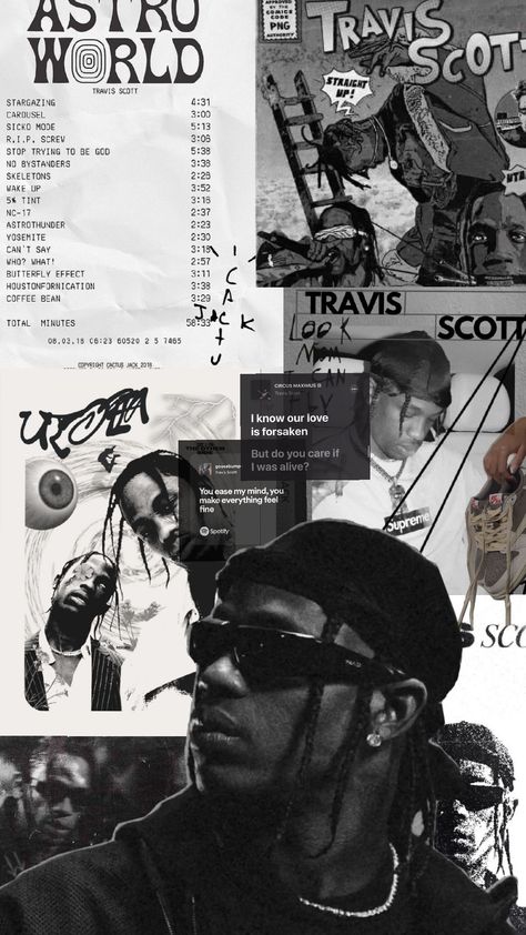 #travisscott #cactusjack #rapper #music #artist #nike #poster Future Collage Rapper, Rappers Collage, Rapper Collage, Moodboard Images, Nike Poster, Gangsta Style, Rap Wallpaper, Rap Songs, Collage Poster