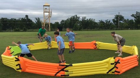 Gaga Ball Pit Diy, Diy Gaga Ball Pit, Gaga Pit, Rain Gutter Regatta, Diy Ball Pit, Cub Scout Games, Gaga Ball Pits, Colour House, Gaga Ball