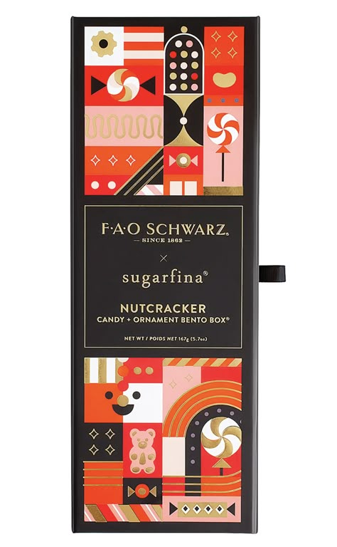 Candy Ornaments, Fao Schwarz, Nutcracker Ornaments, Box Packaging Design, Packing Design, Christmas Packaging, Noel Christmas, E Card, Bento Box