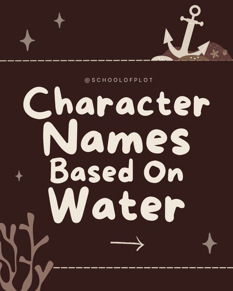 Water Last Names, Pirate Surnames, Water Names Ideas, Pirate Names For Boys, Pirate Names Ideas, Fantasy Worldbuilding Ideas, Ocean Themed Names, Names Related To Water, Water Themed Names