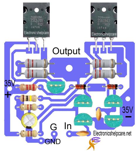 Amplifier Design, Diy Audio Projects, Mini Amplifier, Diy Amplifier, Electronic Circuit Design, Electronics Storage, House Wiring, Electronic Circuit Projects, Electronic Circuit