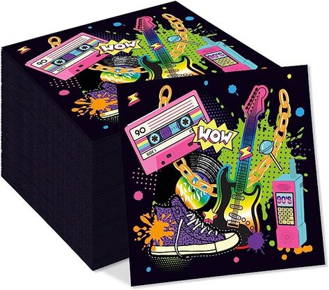 Hip Hop Birthday, Paper Cover, Food Items, Paper Napkins, Napkins Set, Themed Party, Napkins, Hip Hop, Party Supplies