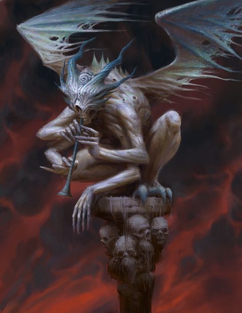 Fantasy Demon, Dark Creatures, Creature Artwork, Dnd Monsters, Cosmic Horror, Alien Concept Art, Monster Concept Art, Demon Art, Fantasy Monster