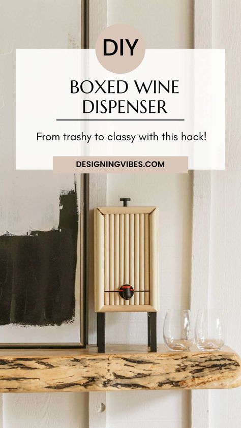 From Trashy to Classy: How to Build a Custom Boxed Wine Dispenser Built In Wine Dispenser, Diy Liquor Dispenser, Liquor Dispenser Diy Plans, Box Wine Dispenser Diy, Wine Wooden Box Ideas, Door Diy Projects, Summer Room Decor, Wine Dispenser, Deck Colors