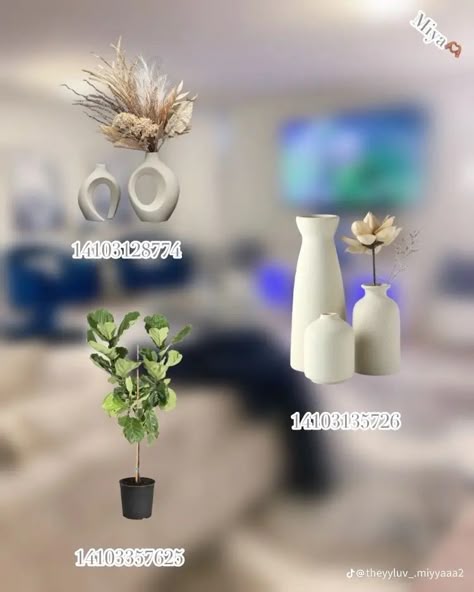 Bloxburg Plant Vase Decals Codes, Bloxburg Sculpture Decal, Decor Codes Bloxburg, Decoration Decals Bloxburg, Decor Decals Bloxburg, Bloxburg Item Decal Codes, Western Bloxburg Decals, Blox Burg Plant Decal, Bloxburg Security System Decal Codes