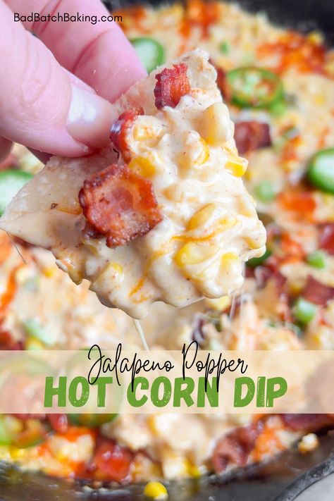 Appetizer Recipes Dips, Hot Corn Dip, Restaurant Copycat Recipes, Family Favorite Recipes, Tortilla Chip, Hot Corn, Restaurant Copycat, Stuffed Jalapenos With Bacon, Corn Dip