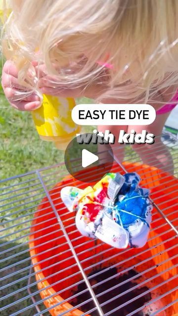 Tie Dye Day Activities, Tye Dye Activities, How To Rubber Band A Shirt For Tie Dye, Tie Dye With Koolaid, Tie Dye Group Activity, Preschool Director, Big Bucket, Squeeze Bottles, Rubber Bands