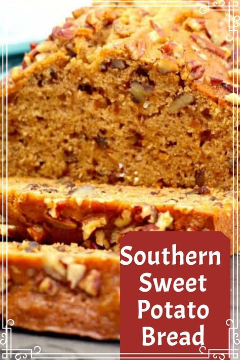 With its delightful mix of savory sweet potatoes, crunchy pecans, and aromatic spices, this Southern Sweet Potato Bread is the ultimate crowd-pleaser. Satisfy your cravings with this wholesome and drool-worthy treat that will leave you craving more. Dive into the recipe and discover the secret to making this luscious bread that will captivate your senses. Sweet Potato Banana Bread Healthy, Sweet Potato Pecan Bread, Gluten Free Sweet Potato Bread, Sweet Potato Bread Recipe Easy, Recipes Using Sweet Potatoes, What To Make With Sweet Potatoes, Southern Sweet Potato Cake Recipe, Savory Sweet Potatoes, Sweet Potato Bread Recipe