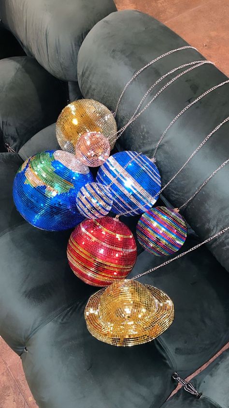 Disco Solar System, Solar System Light, Unique Disco Ball, Solar System Room Decor, Disco Tile Art, Disco Themed Room, Disco Ball Ideas, Disco Furniture, Disco Aesthetic Room