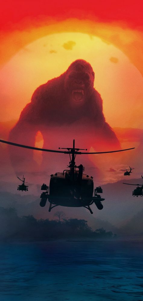 Kong A Ilha Da Caveira KongAIlhaDaCaveira Kong Skull Island Kong Skull Island Poster, Kong Kong, King Kong Skull Island, Jason Mitchell, Island Movies, Kong Skull Island, King Kong Art, Kong Godzilla, King Kong Vs Godzilla