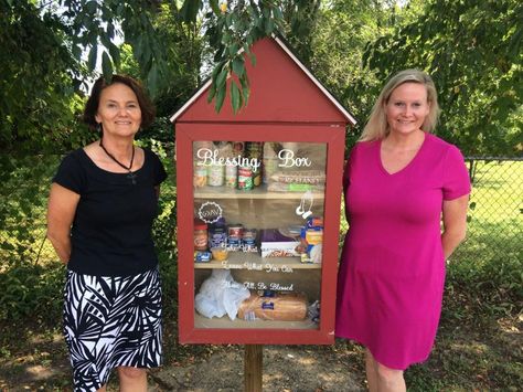 Local churches put up 'blessing boxes' | News | myeasternshoremd.com Community Blessing Box Ideas, Blessing Box Food Pantry, Blessing Box Ideas, Community Pantry, Blessing Boxes, Neighborhood Ideas, Little Free Pantry, American Legion Auxiliary, Free Pantry