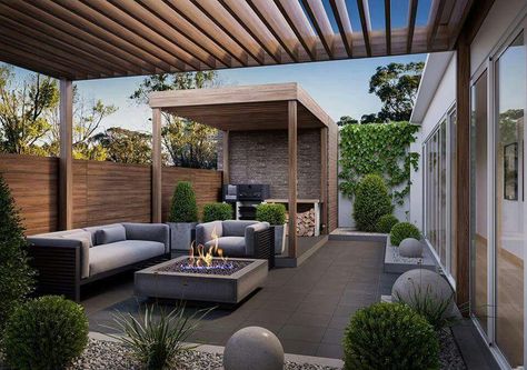 Rooftop Terrace Design, Rooftop Design, Asian Garden, Outdoor Gardens Design, Terrace Design, Modern Patio, Backyard Garden Design, Pergola Patio, Paver Patio