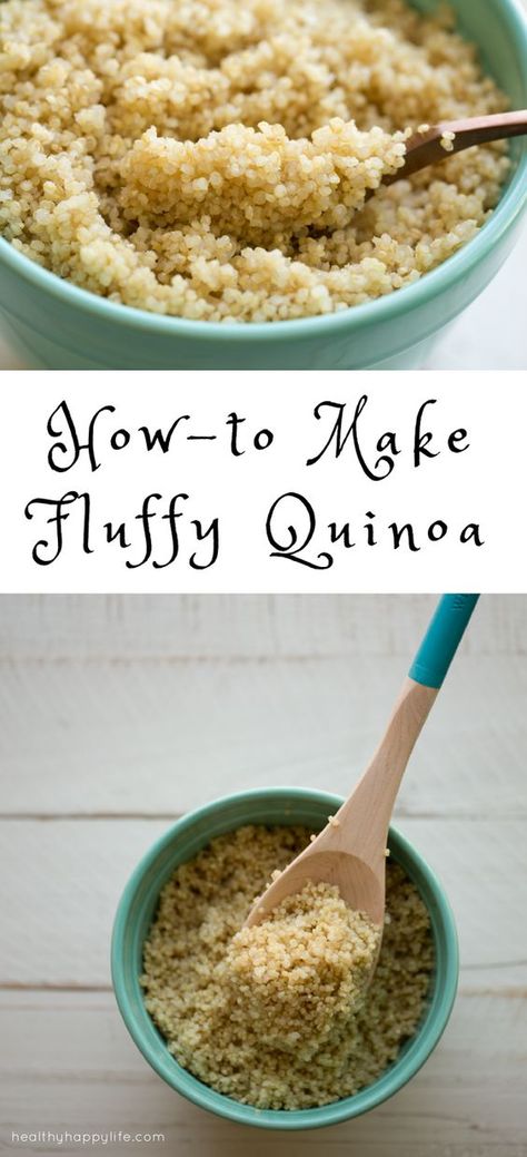 Fluffy Quinoa, Perfect Quinoa, Healthy Quinoa, Mediterranean Meals, Vegetarian Quinoa, Vegan Quinoa, Wfpb Recipes, Paleo Lunch, Vegan Eats