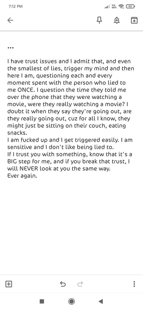 This Is Why I Have Trust Issues, Trust Issues Paragraph, My Trust Issues Quotes, Trust Issues Notes, I Have Trust Issues Quotes, I Don’t Trust You, Trust Issues Drawing, Trust Issues Tweets, Quotes About Trust Issues