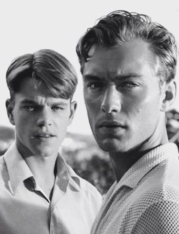 Jude Law and Matt Damon in 'The Talented Mr. Ripley', Jude Law 90s, Gentleman Quotes, Matt Damon, Jude Law, Hot Actors, Good Looking Men, Gentleman, Celebrity Crush, Movie Stars