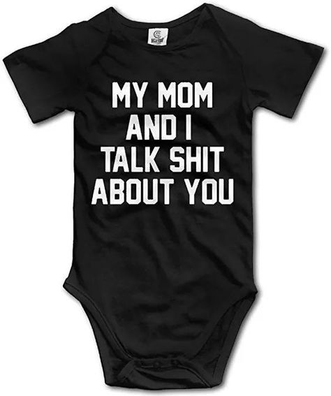 Funny Onesie, Storing Baby Clothes, Goth Baby, Baby Party Dress, Funny Baby Clothes, Funny Baby Onesies, Baby Time, Bad Mood, Baby Life