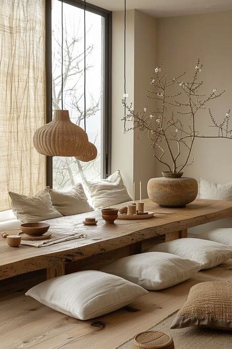 In this guide, we’ll show you how to style and decorate a Japandi-inspired home, blending timeless elegance with fresh design elements that are sure to make your space stand out.
#japandi #japanese #japandiinteriors #interiordesignideas #interior Japandi Dining Room Design, Portugal Villa, Japandi Dining Room, Japandi Dining, Style Japandi, Breakfast Nook Ideas, Dining Room Design Ideas, Japandi Interior Design, Japandi Interiors