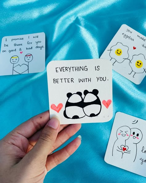 Cute Doodle For Best Friend, Easy Bf Gifts, Diy Cards For Husband, Easy Diy Birthday Cards For Husband, Paintings For Best Friends Gift, Cute Small Cards For Boyfriend, Handmade Birthday Gift For Best Friend, Cute Diy Valentines Gifts For Friends, Diy Birthday Cards For Friends Creative Handmade Gifts