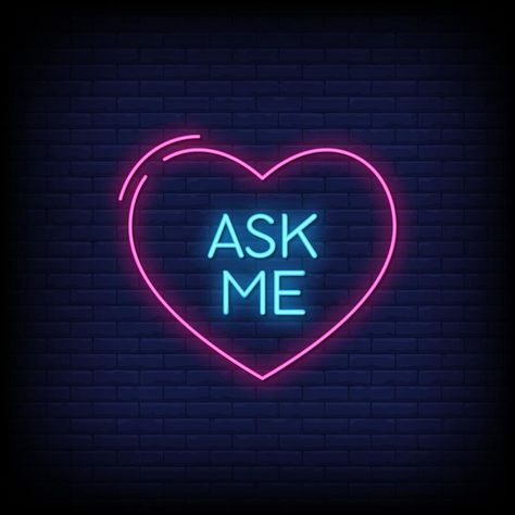 Ask Me Neon Signs Style Text Vector Neon Light Wallpaper, Cool Neon Signs, Neon Signs Quotes, Look Wallpaper, Neon Words, Insta Icon, Neon Aesthetic, Neon Wallpaper, Neon Glow