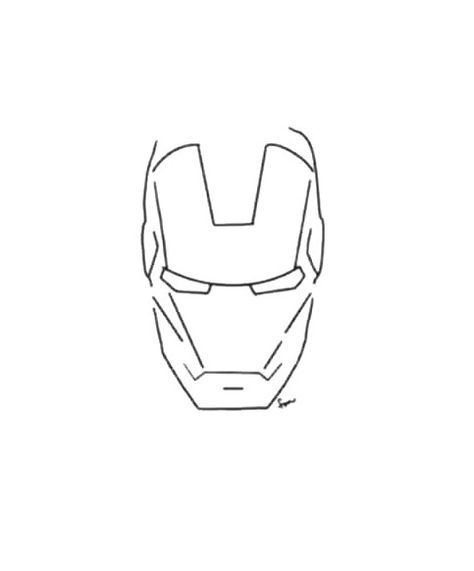 Iron Man Line Art, Simple Iron Man Tattoo, Ironman Tattoo Marvel, Ironman Symbol, Iron Man Doodle, Tony Stark Tattoo, Tattoo Ideas Marvel, Simple Marvel Tattoo, Iron Man Tattoos