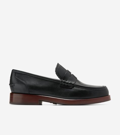 Shop Women's Christyn Penny Loafers in Black at ColeHaan.com and see our entire collection of styles. Members receive free shipping. Always. Cole Haan Women Shoes, Women's Business Casual, Preppy Luxury, Cole Haan Loafers, Box Stitch, Modern Preppy, Womens Office, Business Casual Work, Office Shoes