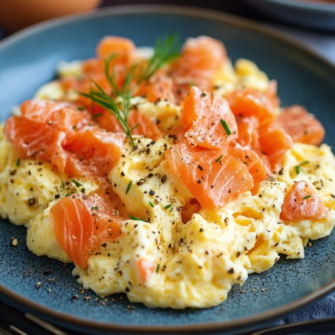 Scrambled Eggs with Smoked Salmon