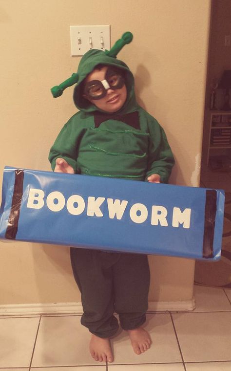 Bookworm costume Book Worm Costume, Bookworm Costume, Worm Costume, Vocabulary Parade, Book Day Ideas, World Book Day Ideas, Book Costumes, Swim Meet, World Book Day