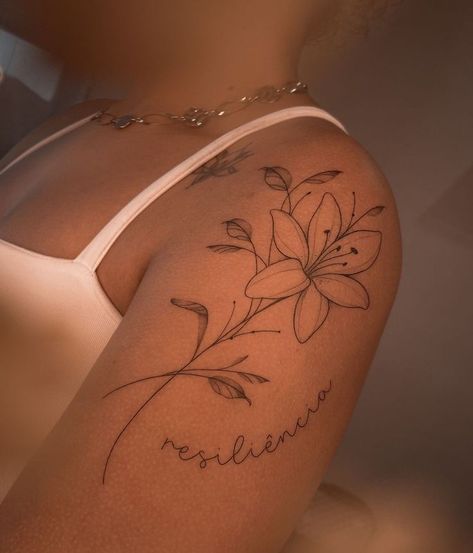 Divine Woman Tattoo, Cute Upper Arm Tattoos For Women, Woman Bicep Tattoo, Behind Shoulder Tattoos For Women, Back Of Arm Tattoo Women, Arm Tattoo Women, Earthy Tattoos, Flowers Tattoos, Basic Tattoos