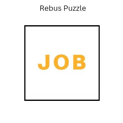 Guess the correct word or phrase from the image given. JOB #rebus #rebuspuzzle #rebuspuzzles #trickyrebus #rebuspicture #rebusriddle  brainteaser #puzzle #puzzles #puzzlefeed Rebus Puzzles With Answers, Puzzles With Answers, Brain Teasers With Answers, Rebus Puzzles, Brain Teaser, Inside Job, Brain Teasers, Puzzles For Kids, Riddles