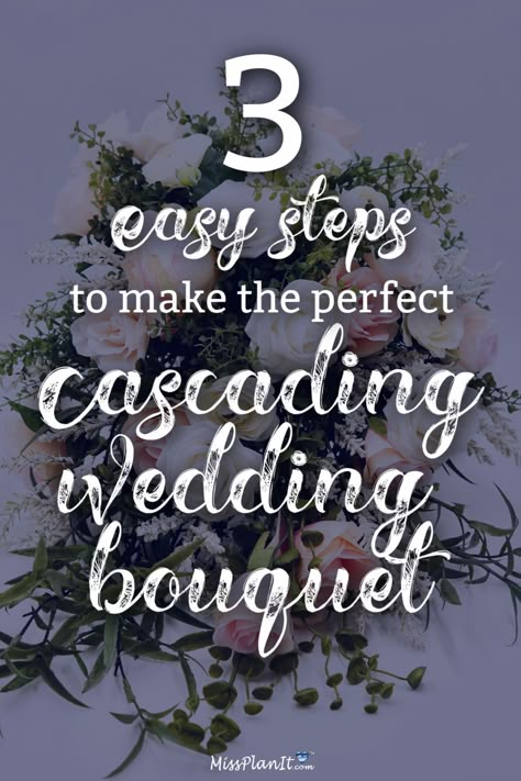 How To Make A Cascading Bridal Bouquet With Fake Flowers, Diy Bridal Bouquet Cascade, How To Make Cascade Wedding Bouquet, Artificial Cascade Wedding Bouquet, How To Make A Teardrop Bouquet, Diy Cascading Wedding Bouquet, Hand Tied Cascading Bouquet, Diy Cascade Wedding Bouquet How To Make, How To Cascade Bouquet