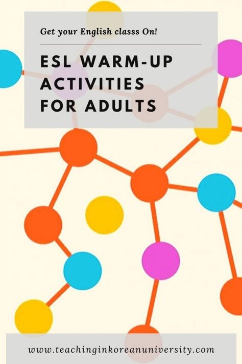 Top 15 ESL Warm-Up Games and Activities for Adults English Class Games, Teaching Vocabulary Activities, Fun Warm Up Games, English Vocabulary Games, Esl Vocabulary Activities, Esl Vocabulary Games, Word Association, Warm Up Games, Esl Teaching Resources