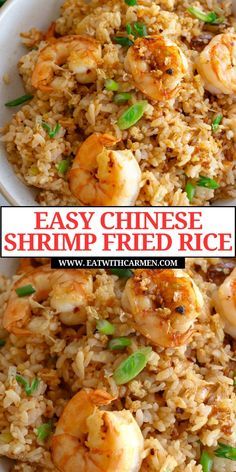 Whip up a delicious meal in no time with this Spicy Shrimp Fried Rice - a 20-minute recipe! Perfect for fans of chinese cooking recipes, this dish combines shrimp fried rice with a kick. It's one of the best shrimp recipes for dinner and falls under easy chinese recipes and easy rice recipes. Pair it with your favorite seafood sauces for an extra burst of flavor. This fried rice recipe easy is a must-try for those who love seafood recipes! Shrimp Fried Rice Easy, Spicy Shrimp Fried Rice, Chinese Shrimp Fried Rice, Seafood Sauces, Rice Recipe Easy, Chinese Shrimp, Seafood Fried Rice, Shrimp Fried Rice Recipe, Best Shrimp Recipes