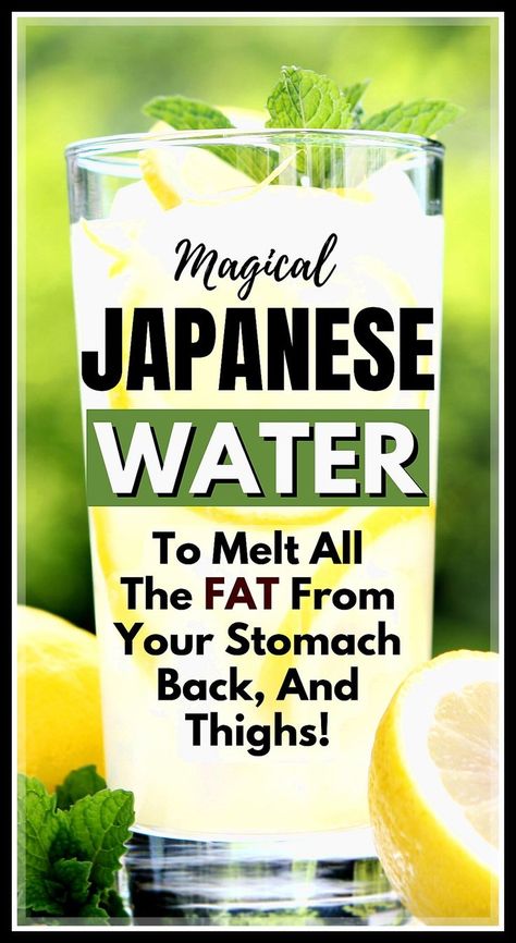 #weightlossrecipes #fatburningdrinks #healthyrecipes Flat Belly Drinks, Japanese Water, Belly Fat Drinks, Belly Fat Burner Drink, Fat Loss Drinks, Best Detox, Fat Burner Drinks, Detox Water, Fat Burning Drinks